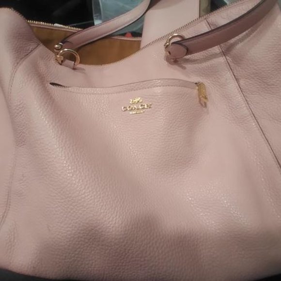 Pink coach tote and matching wallet set - Picture 1 of 6